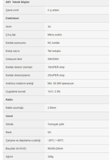 Eds Ab1 Mekanik Ayak Butonu Alarm Sistemi