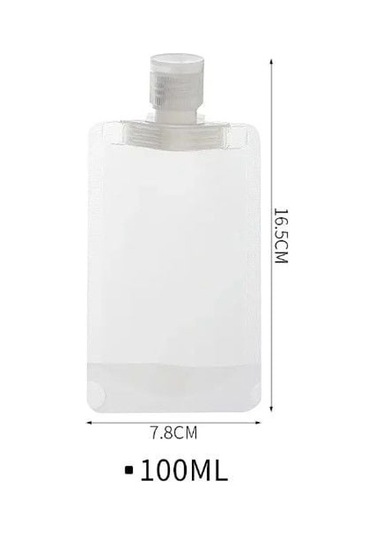 3 Adet 100ml Krem Şampuan Kabı Tekrar Kullanılabilir Set Renkli