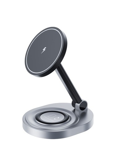 Wisdomselect Manyetik Kablosuz Şarj Cihazı 3'ü 1 Arada Ayarlanabilir Kırmızı - Siyah Yok Direksiyon 2qampw