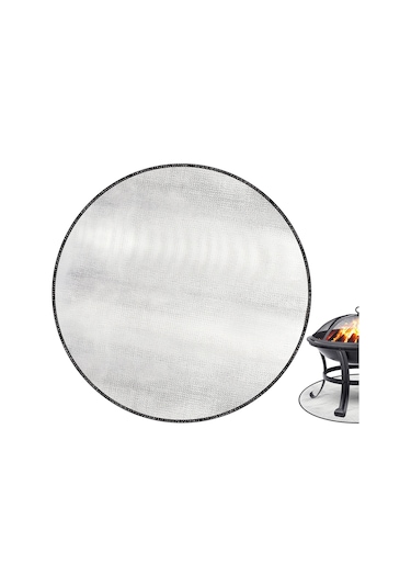 Ximistore9 24 İnç Yangın Önleyici Barbekü Matı - Isıya Dayanıklı Dış Mekan Koruma