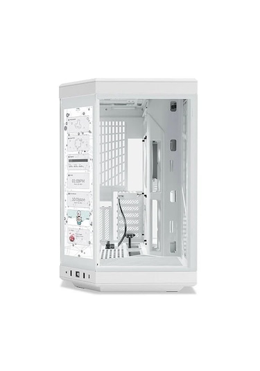 Hyte Y70 Touch Snow White Temperli Cam Usb 3.2 E-atx Dual Chamber Bilgisayar Kasası