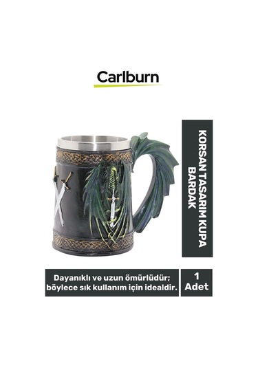 Özel Seri Dekoratif Şık Hediyelik Sevgili Arkadaş Korsan Tasarım Kupa Bardak 14 17 Cm Çok Renkli