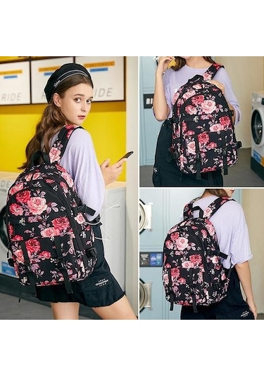 Gündelik Öğrenci Schoolbag Baskı Su Geçirmez Sırt Çantası Ugh5tl Yeşil