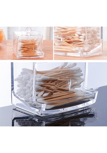 Hfambition Ps Malzeme Şeffaf Makyaj Gereçleri Ve Mücevher Kutusu - 90x80x80mm Depolama Kutusu Şeffaf