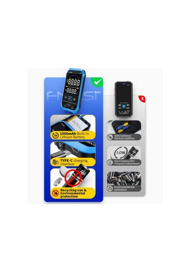 Fnırsı S1 Büyük Ekranlı Dijital Multimetre - Ölçü Aleti