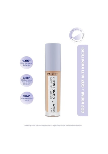 Pastel Eye Cream + Hydrating Satin Concealer 63 Milkshake