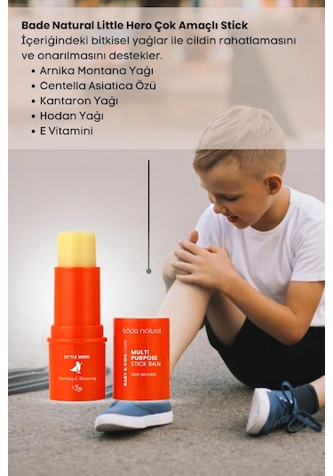 Little Hero Doğal Stick Onarıcı Ve  Çok Amaçlı