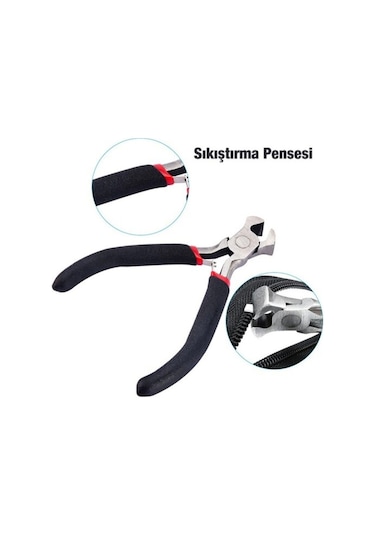 Ally 85 Parça Fermuar Başlığı Yedek Parça Onarım Tamir Seti Çantalı