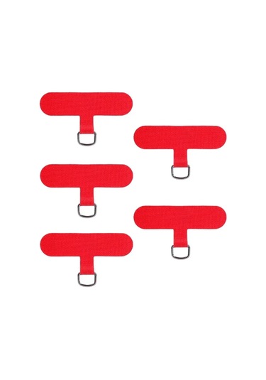 Unicomlifeerp Telefon Kordon Askısı - Kaymayı Önleyici, Renkli Contalı, Metal Klipsli, Model: Tether Tab Şampanya Altın Polyester / Naylon