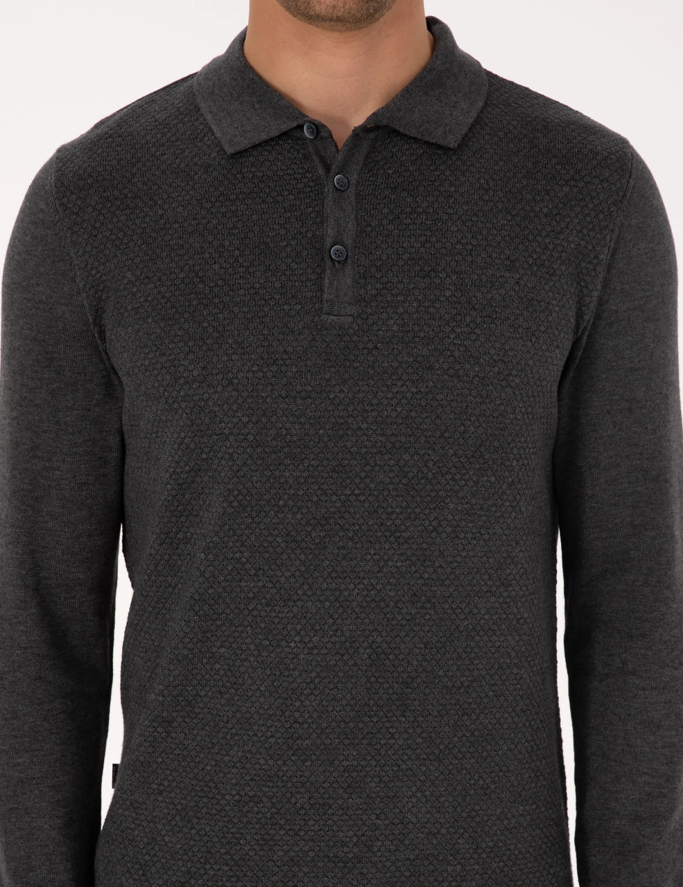 Pierre Cardin Erkek Antrasit Melanj Kazak /triko 50318036-vr081 Antrasit Melanj