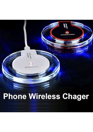 Honmex Beyaz Kiremit Desenli 5w Hızlı Şarj Qi Uyumlu Kablosuz Telefon Şarj Aleti