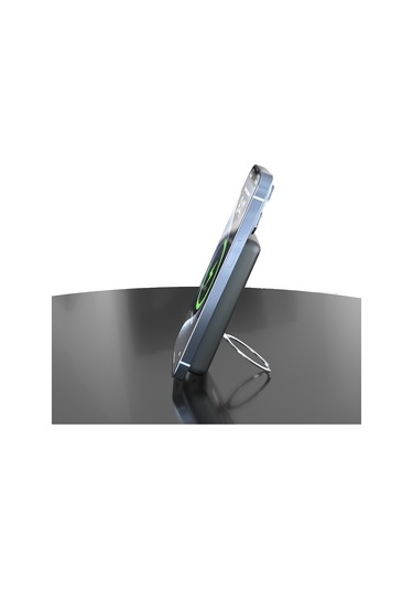 Lenyes Pw1001d Pd 22.5w Hızlı Şarj Özellikli Standlı Wireless Powerbank 15w 10000mah Gri