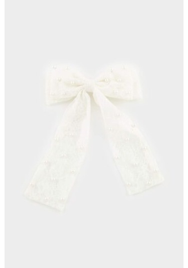 Defacto Kadın Kurdele Görünümlü İncili Çıtçıtlı Toka E6801axnswt1 Diğer