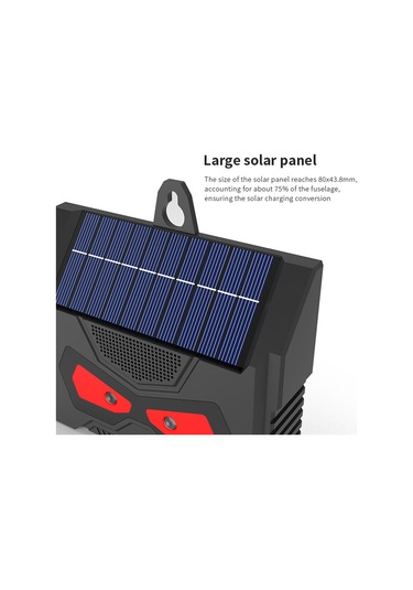 Padalink Güneş Enerjili Ultrasonik Hayvan Kovucu 9-65 Khz Sıcaklık Aralığı, Su Geçirmez, Bahçe/çiftlik/orman Koruması, Siyah Sjz059