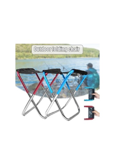 Bloomnest Taşınabilir Katlanır Kamp Sandalyesi - Oxford Kumaş - Ultra Hafif Balıkçılık Koltuk - Açık Hava Kırmızı Kırmızı