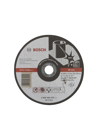Bosch 180x2.0 mm Expert For Inox Düz Kesici Disk - 2608600095