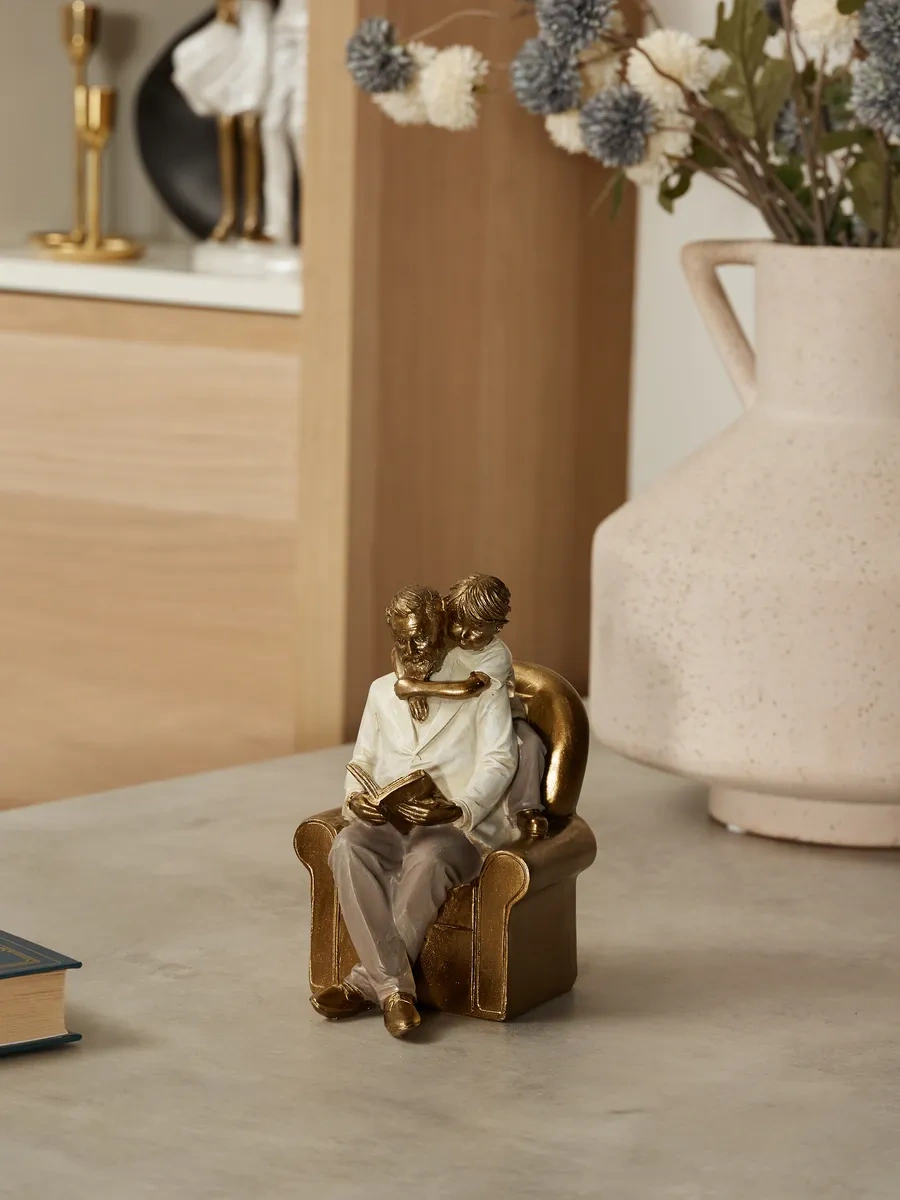 Lefard Dekoratif Heykelcik "dede Ve Torun" 19,5 Cm 200584940