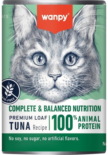 Wanpy Ton Balıklı Tahılsız Yetişkin Kedi Konservesi 375 Gr