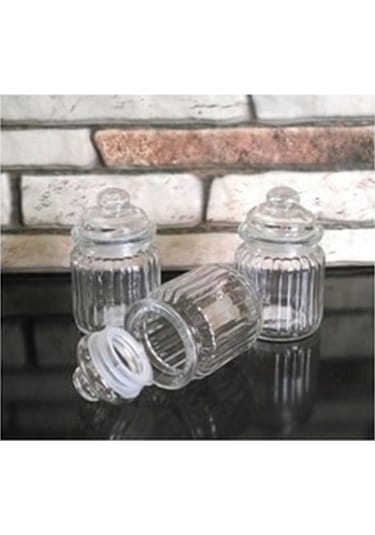 3'lü Cam Baharatlık Vakumlu Kapaklı 3x500
