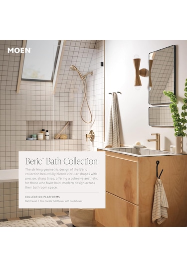 Moen Beric Mat Siyah Modern Tek Kolu Tek Delikli Banyo Bataryası Diğer
