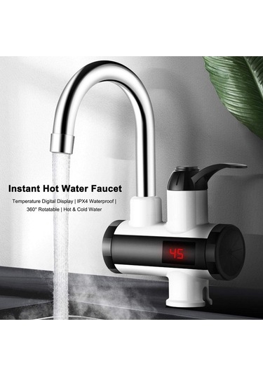 Maoyaya Qianfan 3000w Hızlı Isıtıcı Musluk, Anında Sıcak Su Kahverengi