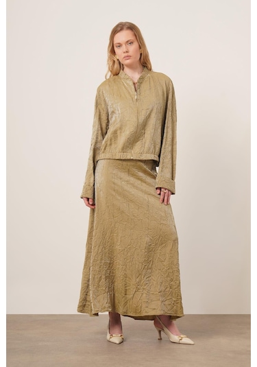 Ftz Women Kadın Kraş Etekli Takım Yeşil 31171 Yeşil