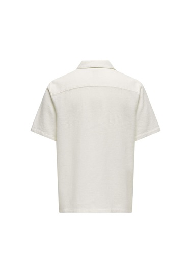 Only & Sons Erkek Waffle Kumaş Yazlık Resort Gömlek - Onsbertil Model" Cok Renklı