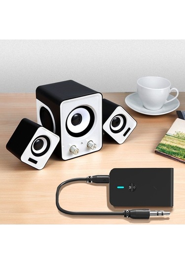 Pazly Bt-6 2'li 1 Arada Bluetooth 5.0 Verici-alıcı - Kablosuz Ses Adaptörü Tv, Araç, Kulaklık İçin