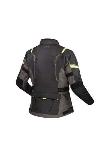 Ls2 Narvık Kadın Mont Gri-siyah-neon Sarı