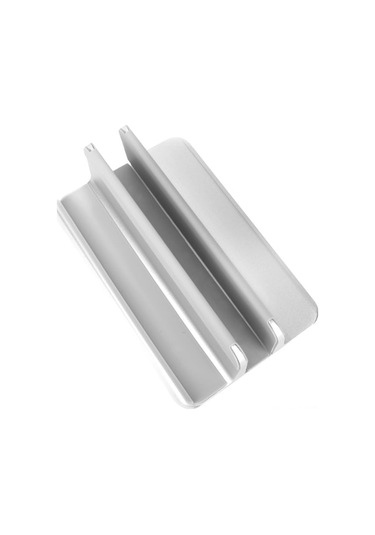 Ayarlanabilir Silikonlu Alüminyum Dizüstü Bilgisayar Standı - Gümüş Renk