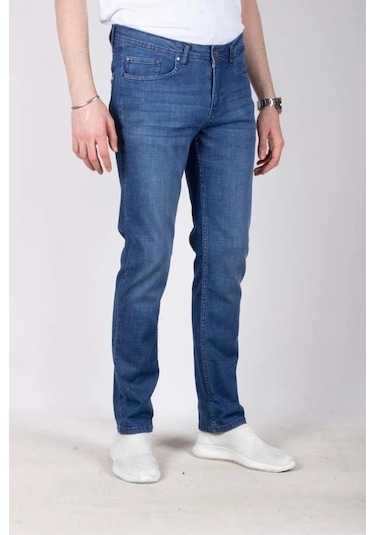 Captiva Regular Fit Likralı Erkek Jean Pantolon 7280 Buz Mavi