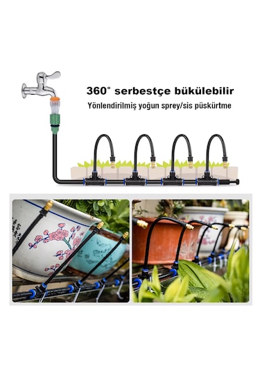 Robo 360 Derece Dönebilen 20 Metre Sulama Sistemi