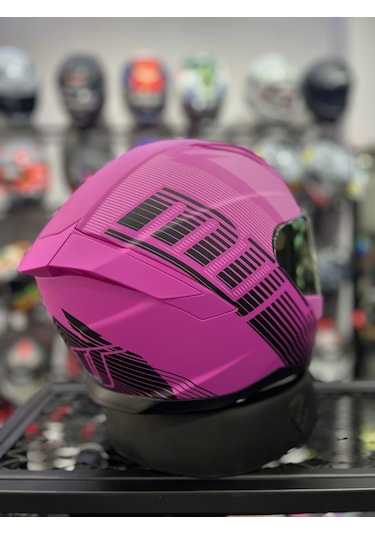 Mts 910 Fushia Lady Kask Pembe