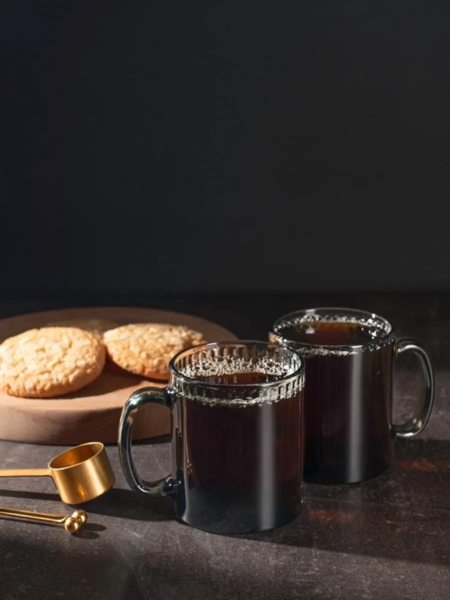 Purecrystal Cam Çay Ve Kahve Kupası Seti 6 Parça 313269214 Grafit