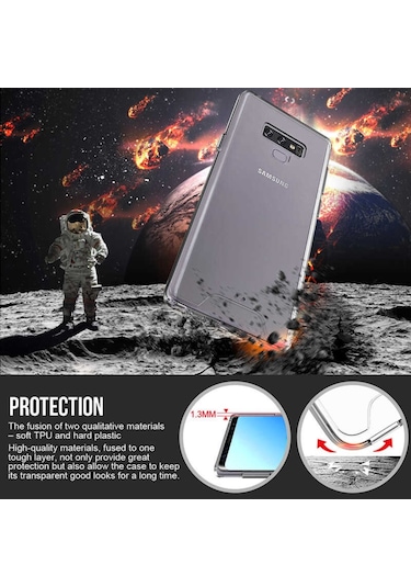 Samsung Uyumlu Galaxy Note 9 Kilif Seffaf Sararmaz Gard Silikon 391287942