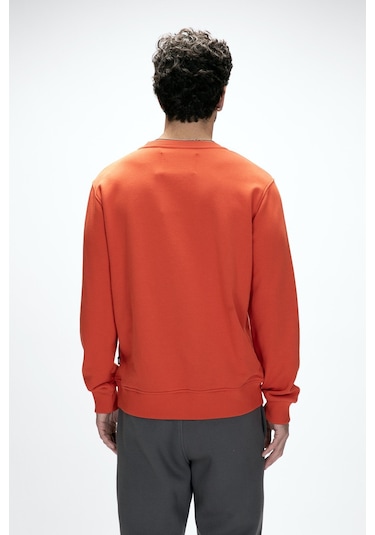 Bad Bear Erkek Sweatshırt Mountaın Crewneck 25.02.12.027 Turuncu