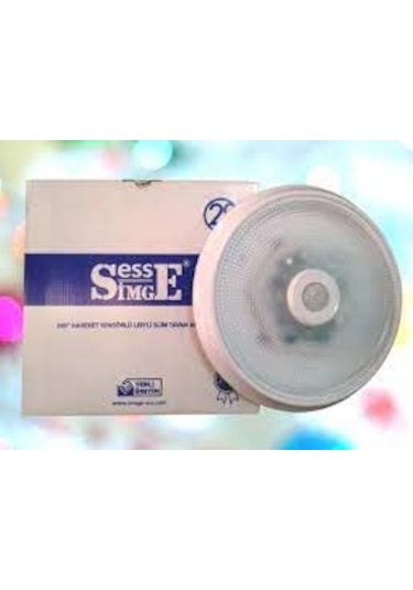 Simge Ess Hareket Sensörlü Ledli Slim Tavan Armatür Led Sensör Beyaz