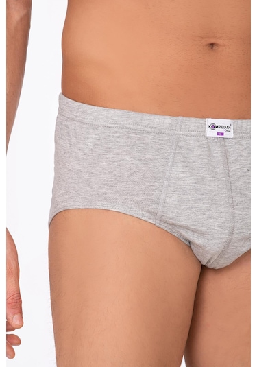 Erkek Süprem Slip Gri Melanj Kompedan K0037-gri Melanj Gri Melanj