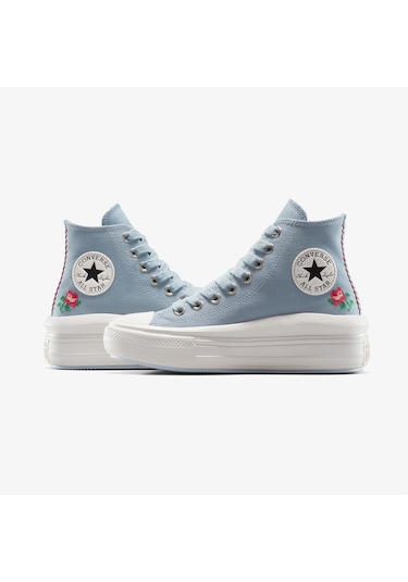 Converse Chuck Taylor All Star Motion Rose Kadın Mavi Platform Sneaker A12571c Mavi