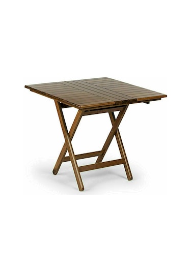 Antalya Ahşap Bahçe Balkon Seti: 80X80 Masa + 2 Minderli Sandalye (413905831)