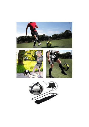 Ayarlanabilir Futbol Antrenman Kemeri Top Tutucu Bel Kemeri, Futbol Antreman Egzersiz Aleti Siyah