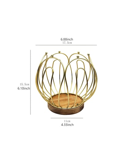 Suntek Kahve Pod Tutucu İstasyonu Organizatör Tezgah Altın Altın