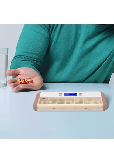 Pazly Zamanlama Suntek Kutusu Izgara Hatırlatıcı Hap Akıllı 7 Cr Diğer