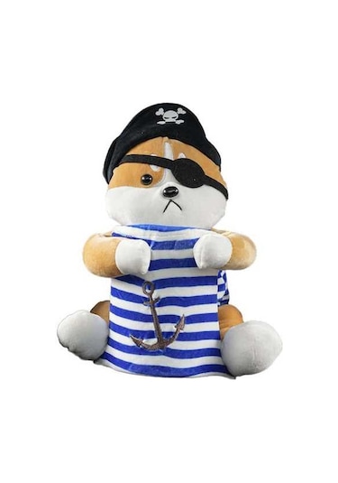 Createtech Turuncu Suntek Sevimli Peluş Köpek Mavi Kutu Evrensel Araba Doku Çöp Diğer