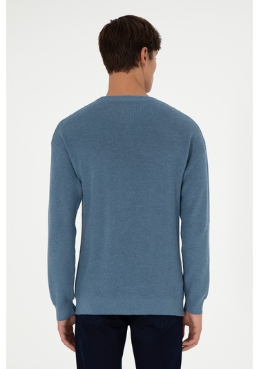 U.s. Polo Assn. Erkek Kazak /triko 50298267-vr251 Koyu Mavı Melanj Koyu Mavi