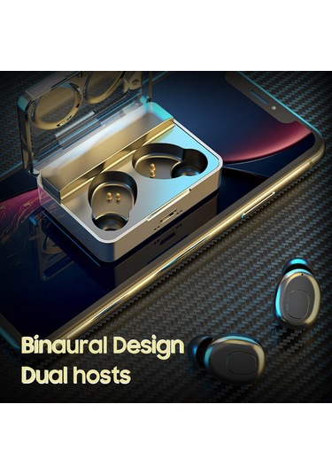 Gerçek Kablosuz Kulaklıklar, Ipx7 Su Geçirmez/ Cvc8.0 Akıllı Gürültü Engelleme/ Mikrofonlu İkili Aramalar İle Spor Müzik Kulaklığı