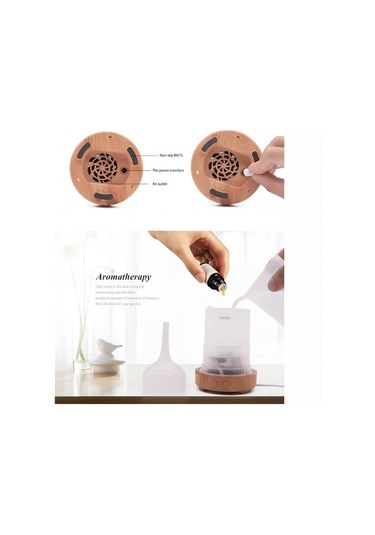 Wezone 3d Ultrasonik Nemlendirici Aromaterapi Cihazı, 100ml, 7 Renkli Led Işıklı, Otomatik Su Kapanması Özelliğiyle, Sessiz Fonksiyonlu Parfüm Dağıtıcı