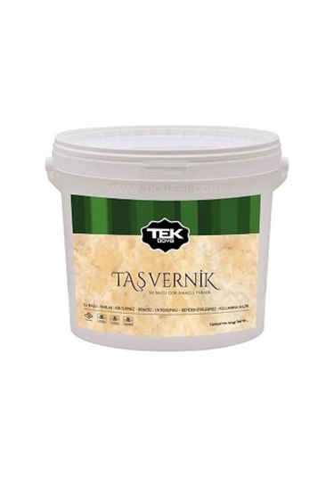 Tek Boya Su Bazlı Taş Vernik 2,5 Lt