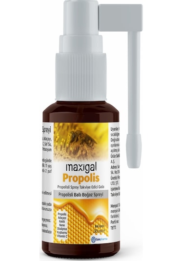 Maxigal Propolisli Ballı Boğaz Spreyi 30 ML