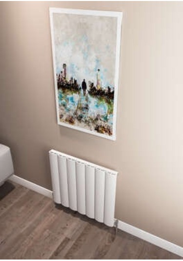 Warma Kavala Yatay Alüminyum Radyatör 660x600 Pütürlü Beyaz Ral 9016